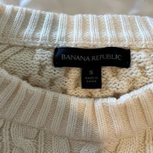 Cream cable knit sweater